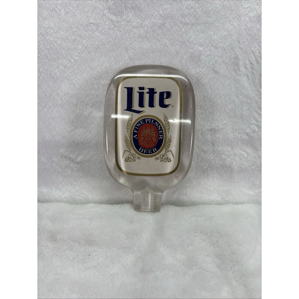 Miller Lite Beer Tap Handle Knob Breweriana Collectible Barware Beer Tap Knob